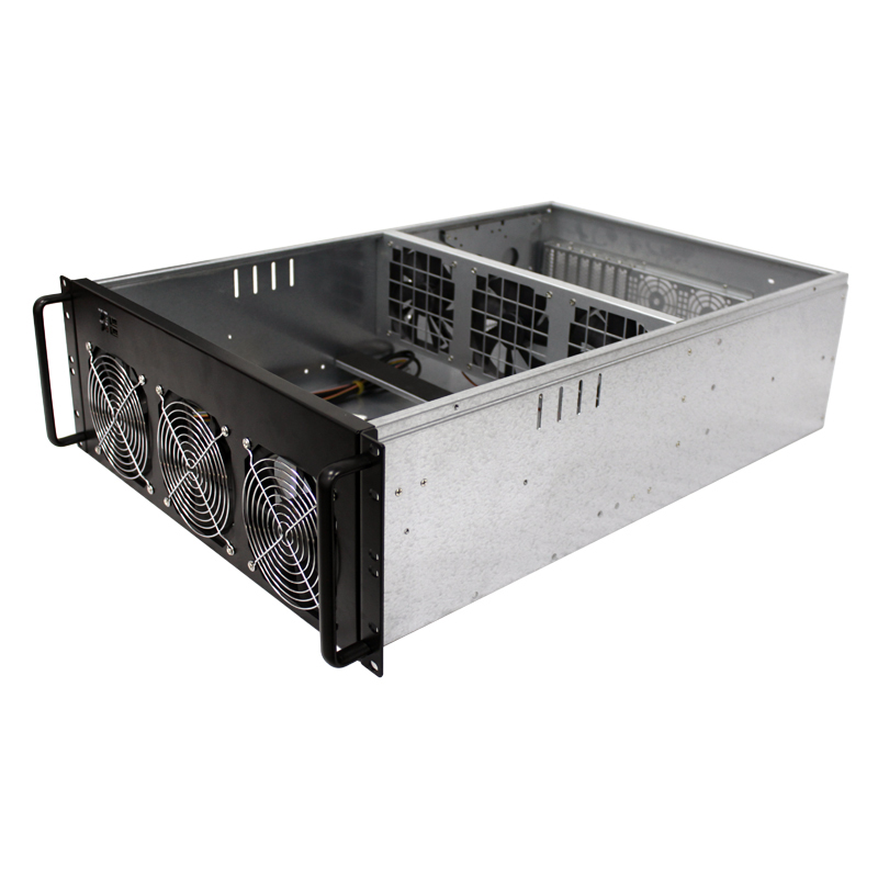 4U Rackmount Server Case - 8 GPU Mining / AI / Data Science - ATX, USB, 25.5" Depth, 17" Width